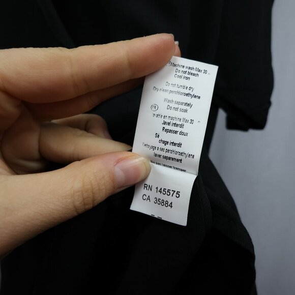 Anthropologie The Korner Black Bow-Tie Elegant Puff Sleeve Shift Dress - Small - Picture 9 of 12